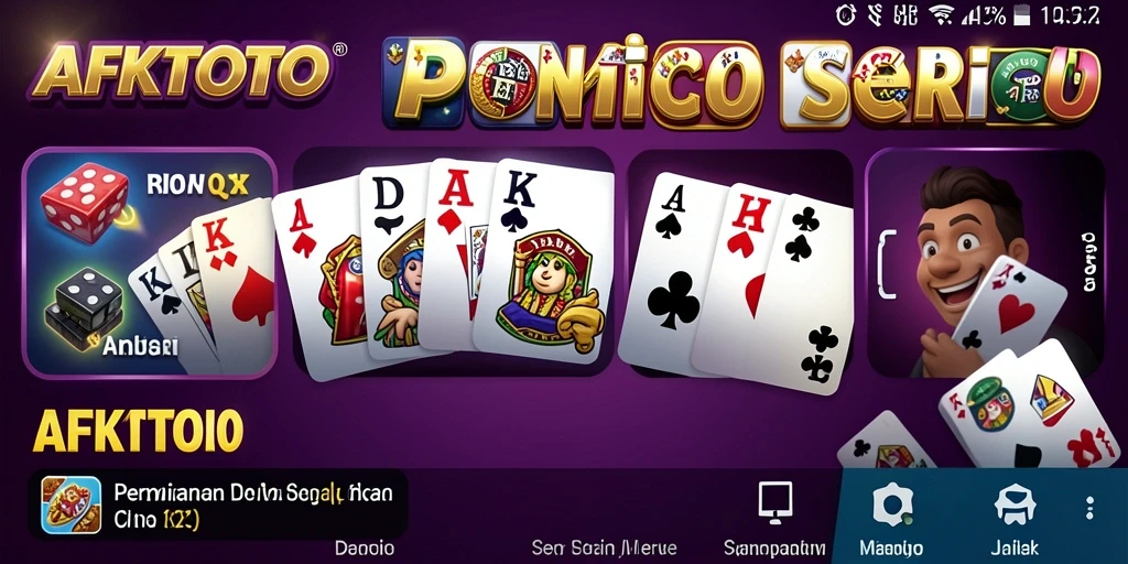 Tampilan gameplay AFKTOTO yang menarik dan seru saat bermain Domino.