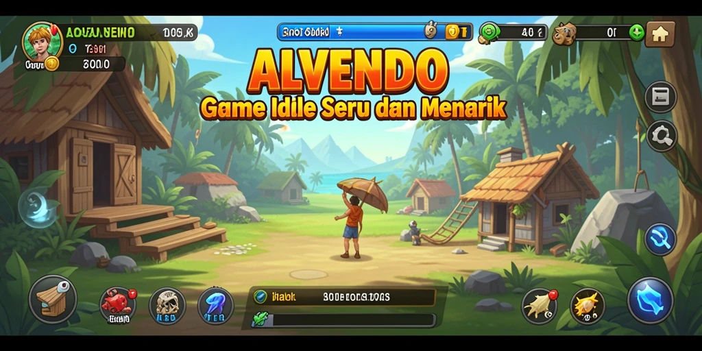 Tampilan gameplay ALVENDO yang seru dan menarik di kategori Idle.