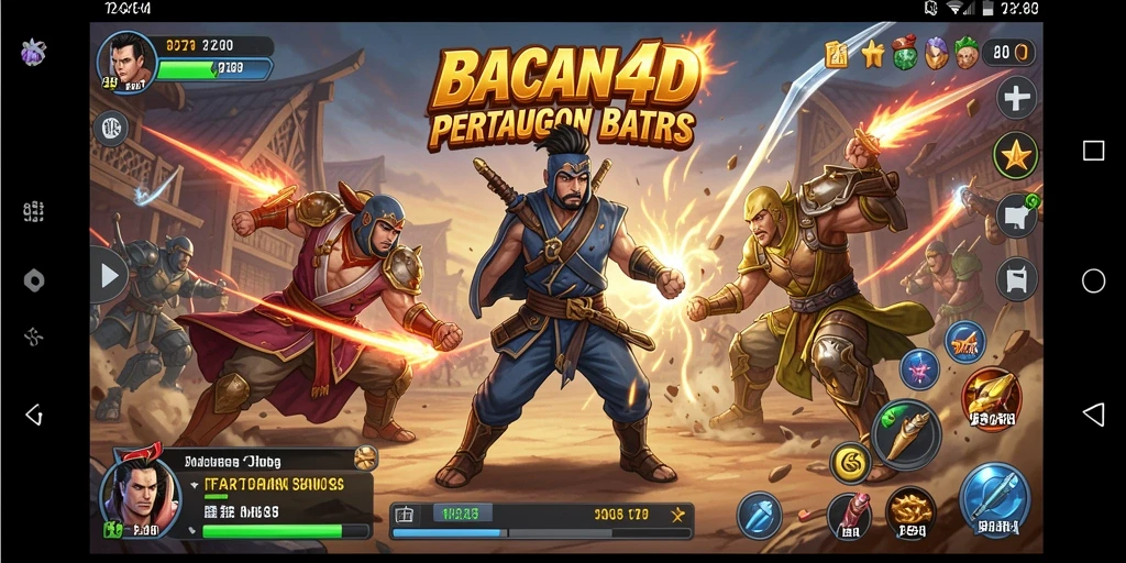 Tangkapan layar menunjukkan pertarungan seru di BACAN4D.