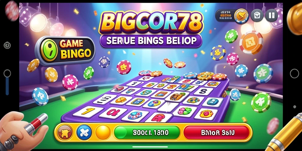 Tampilan gameplay seru dari aplikasi Bingo BIGCOR78.