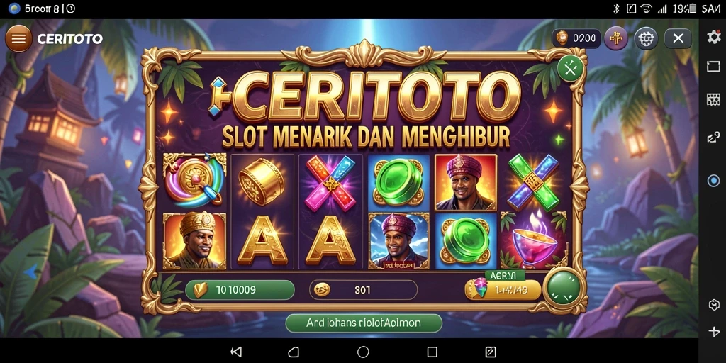 Screenshot gameplay CERITOTO yang menampilkan keseruan Slot.