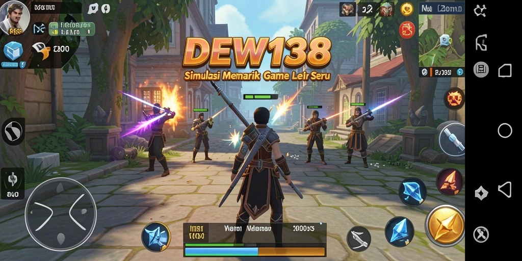 Screenshot gameplay DEWI138 menampilkan karakter dan lingkungan yang interaktif.