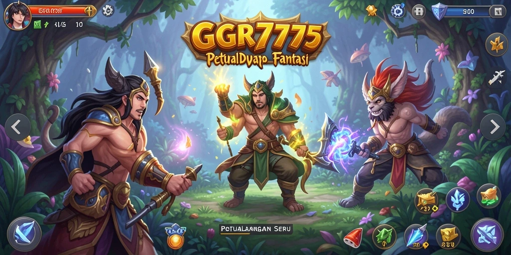 Screenshot utama GGR7777 menampilkan aksi petualangan yang mendebarkan.