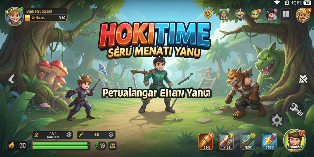 Tampilan gameplay epik HOKITIME yang menantang dan memikat.
