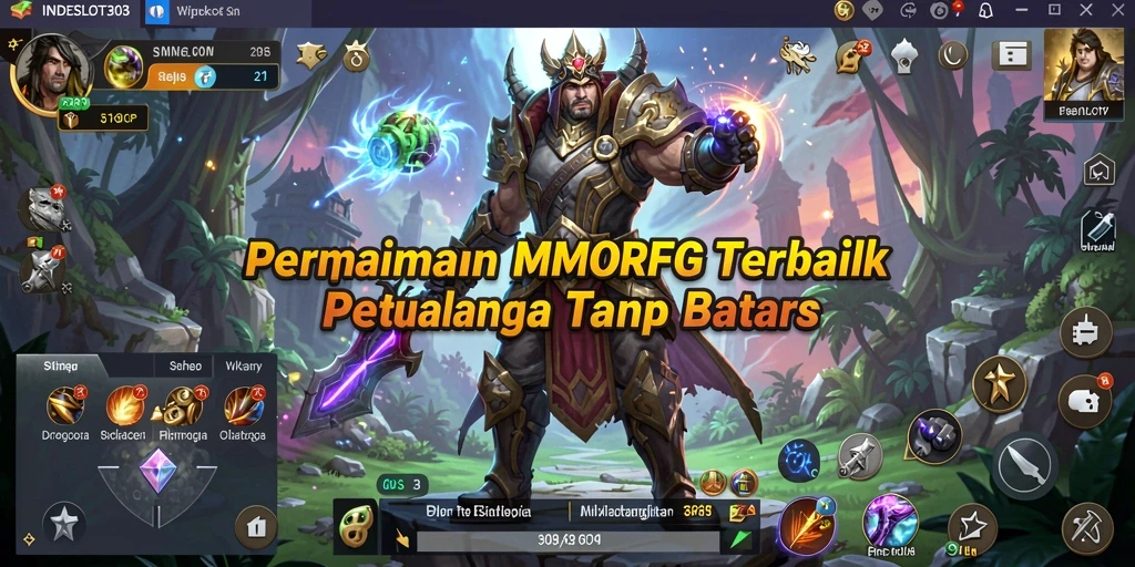 Tampilan gameplay epic dari INDESLOT303 yang penuh petualangan.