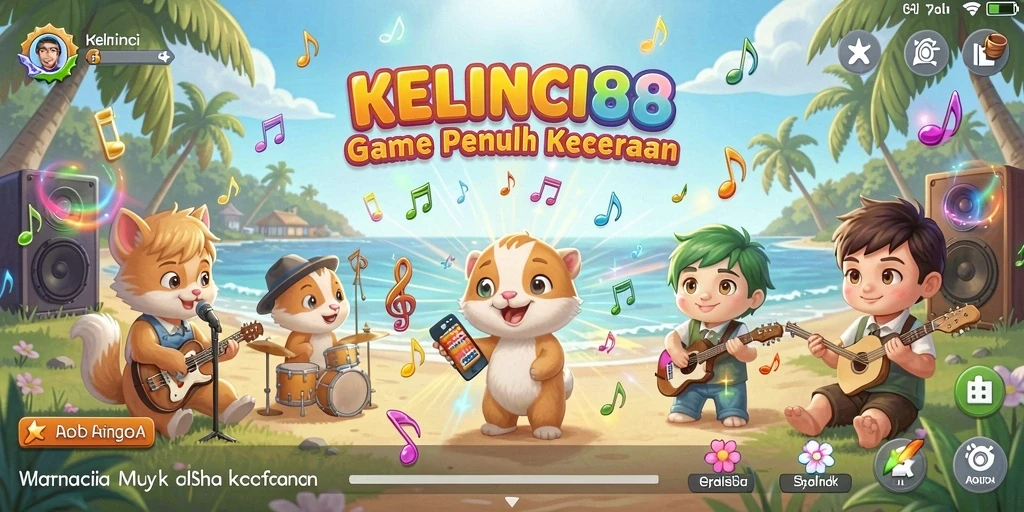 Screenshot gameplay KELINCI88 yang penuh warna dan dinamis.