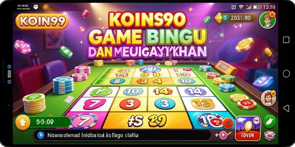 Menampilkan gameplay seru dari KOIN99 Bingo.