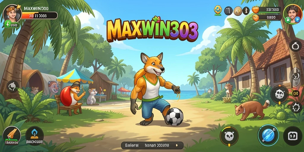 Tangkapan layar gameplay yang penuh warna dari MAXWIN303.