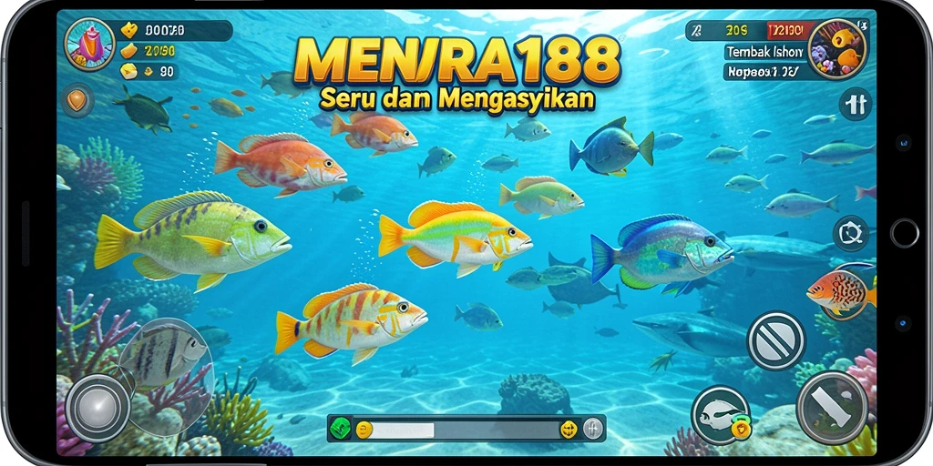Tampilan menarik dari gameplay Tembak Ikan MENARA188.