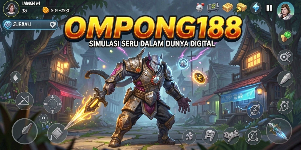 Tampilan menawan dari gameplay OMPONG188 dalam simulasi.