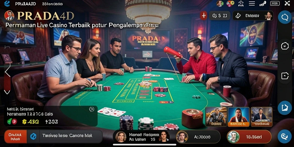 Gameplay Live Casino yang menegangkan dan interaktif di PRADA4D.