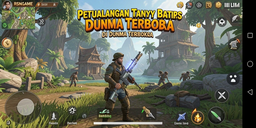 Tampilan gameplay RSNGAME yang menakjubkan di dunia terbuka.