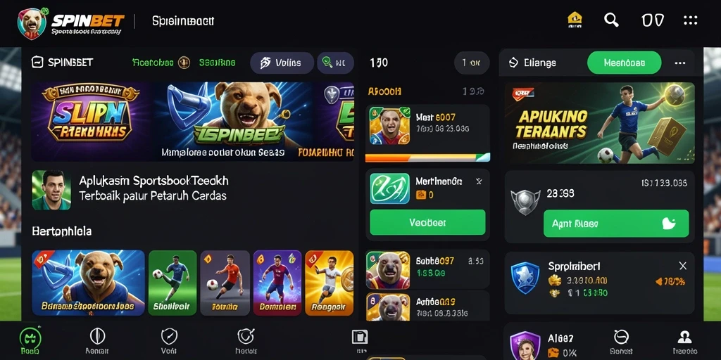 Tampilan menarik dari gameplay SPINBET yang memukau.