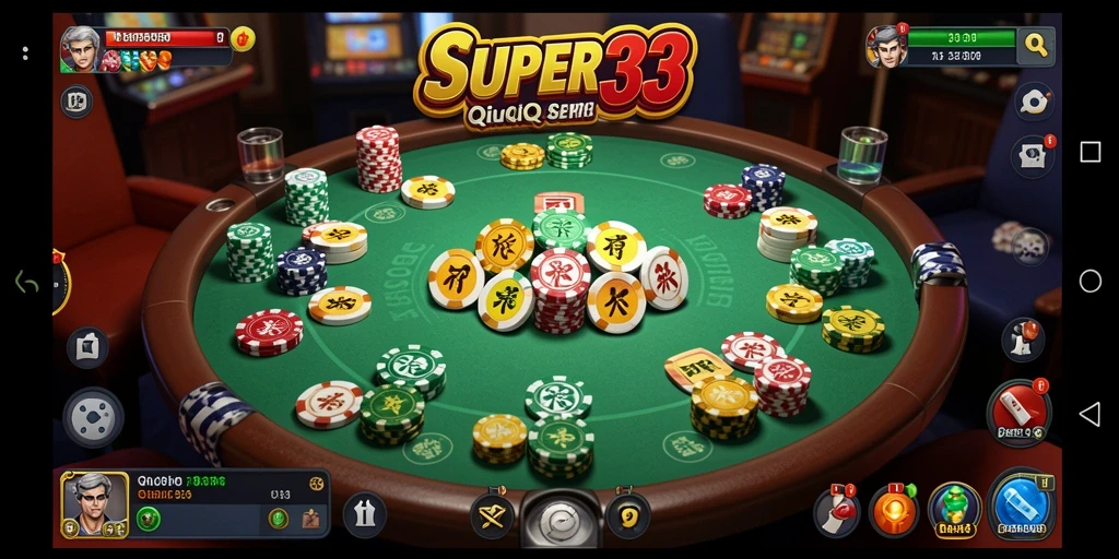 Screenshot SUPER33 menampilkan gameplay QiuQiu yang seru.