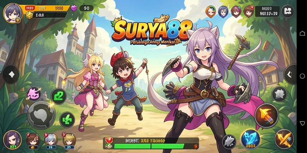 Tampilan gameplay SURYA88 yang mengasyikkan dan penuh aksi.