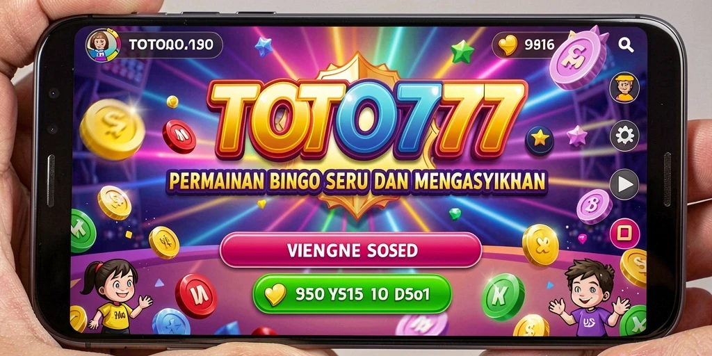 Tampilan gameplay seru di TOTO777 dengan Bingo yang menggembirakan.