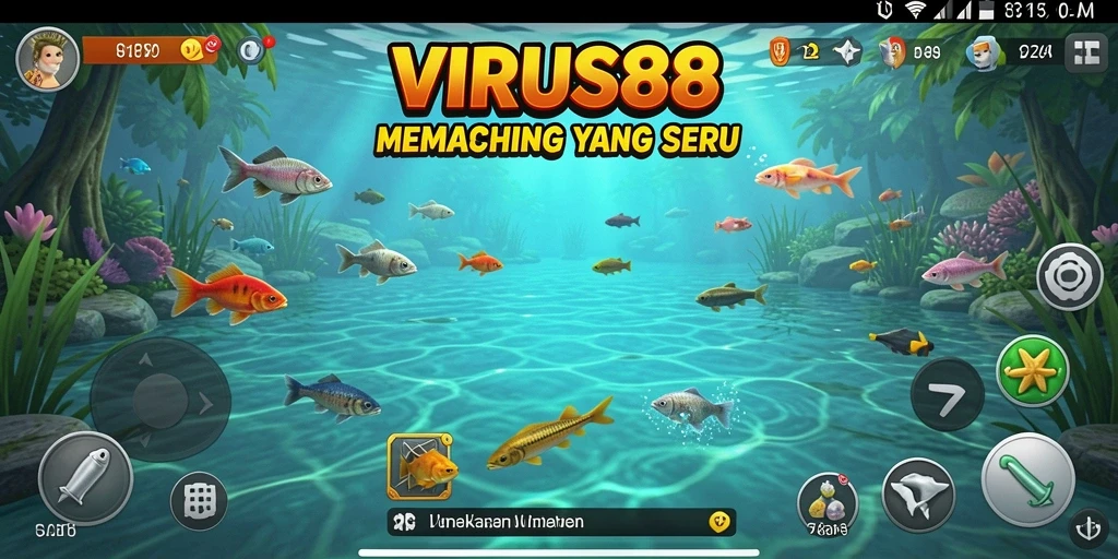 Tangkapan besar dalam permainan memancing VIRUS88 yang seru.