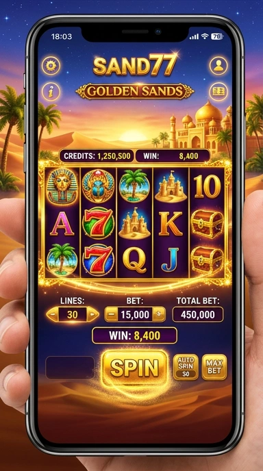 Pengguna dapat dengan mudah menemukan aplikasi di sand77 dengan pencarian yang efisien.